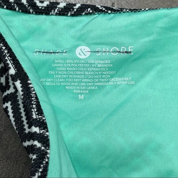 NWOT Shade & Shore Geometrical Pattern Cheeky Fit Bottom Medium - Picture 8 of 11